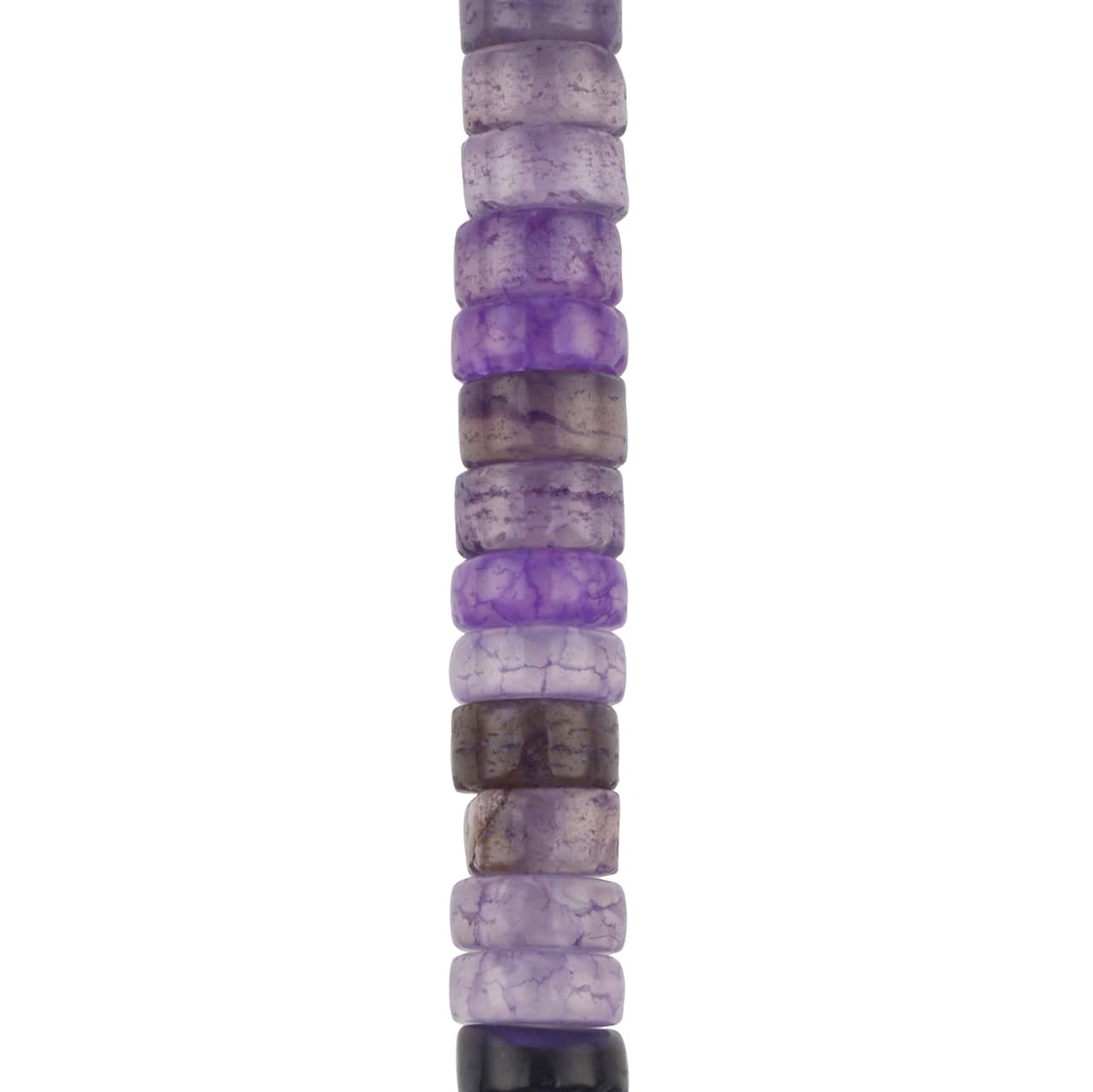 12 Pack: Purple Agate Heishi Beads by Bead Landing™